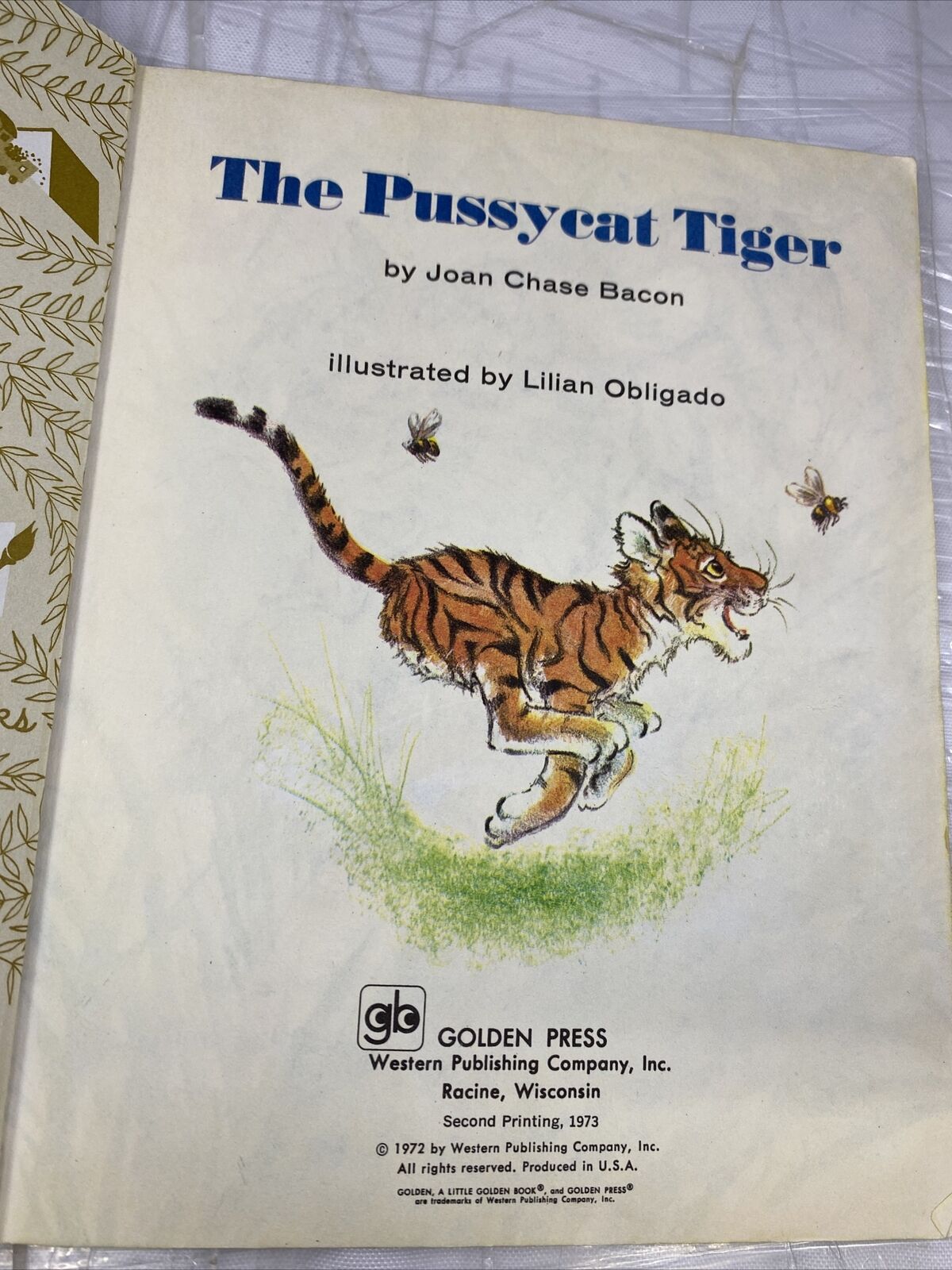 Little Golden Books The Pussycat Tiger Rare Vintage Illustrated Kids 2nd Print