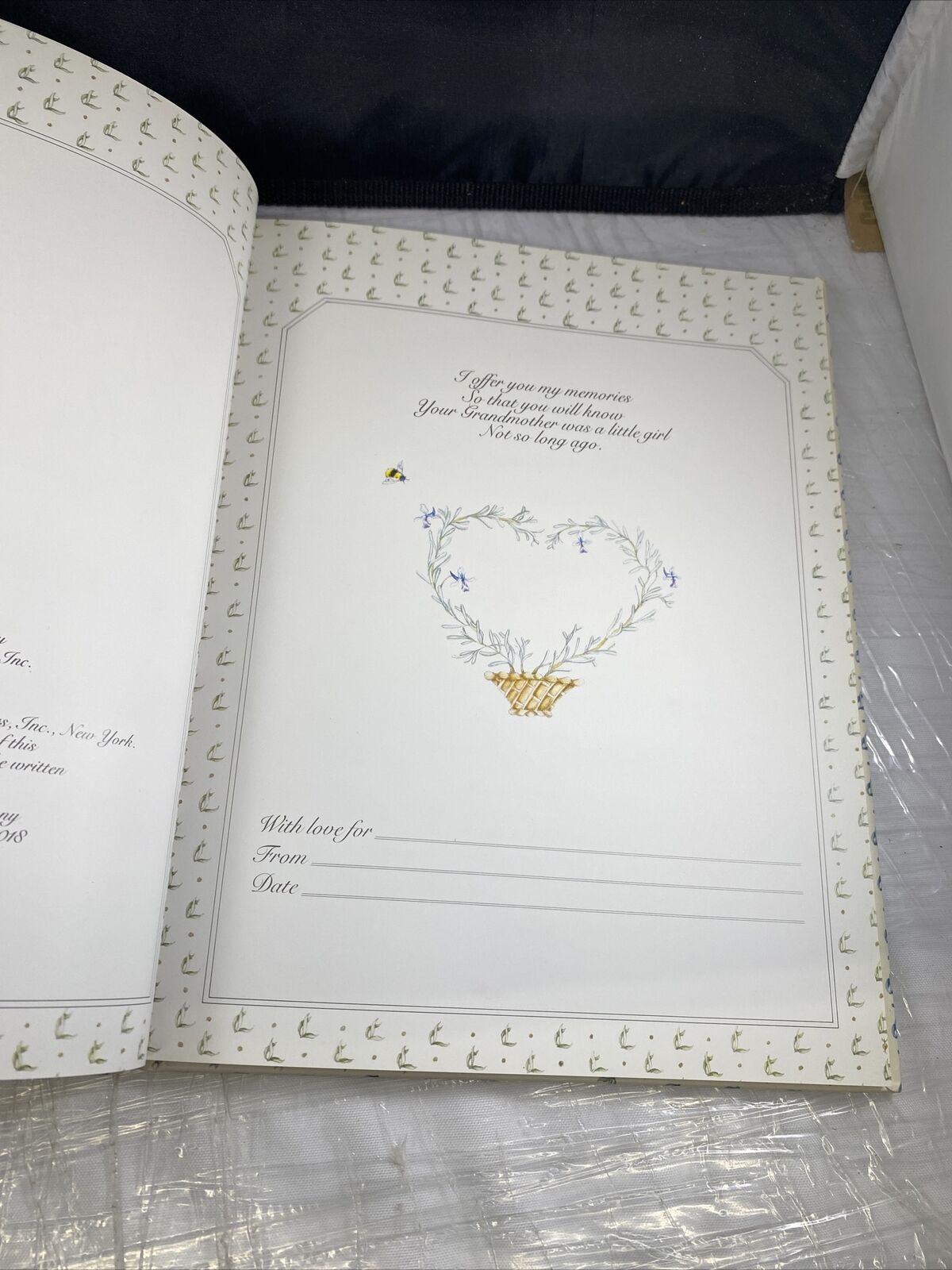 Grandmother's Remembers A Written Heirloom for My Grandchild Hardcover New Clean