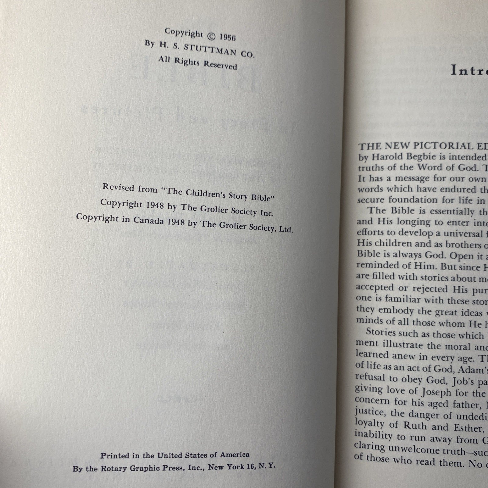 Vintage 2 Set Harold Begbie The Bible Old And New Testament Illustrated