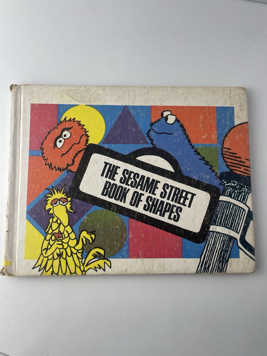 Vintage Sesame Street Book Of Shapes Hardcover 1970