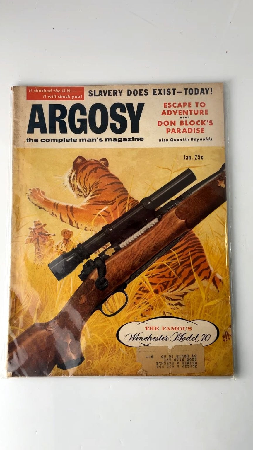 Argosy January 1956 Don Block's Paradise Slavery Does Exist
