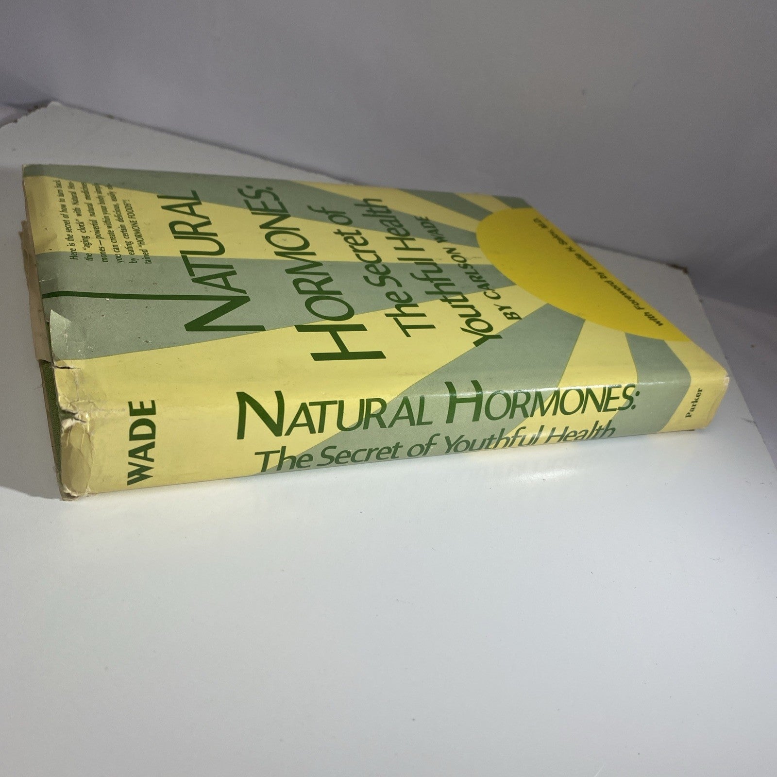 Natural Hormones The Secret of Youthful Health Carlson Wade 1972 Vintage 70s