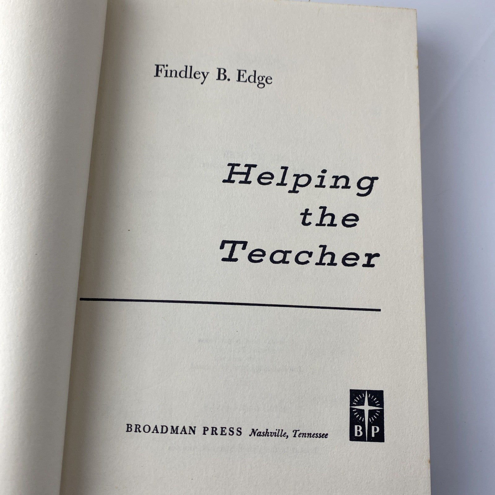 Helping The Teacher By Findley B. Edge - Hardcover See Pics “good” Vintage 60s