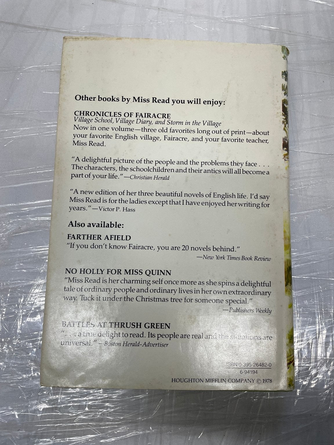 Village Affairs Miss Read First American Edition 1978 Hardcover English fiction