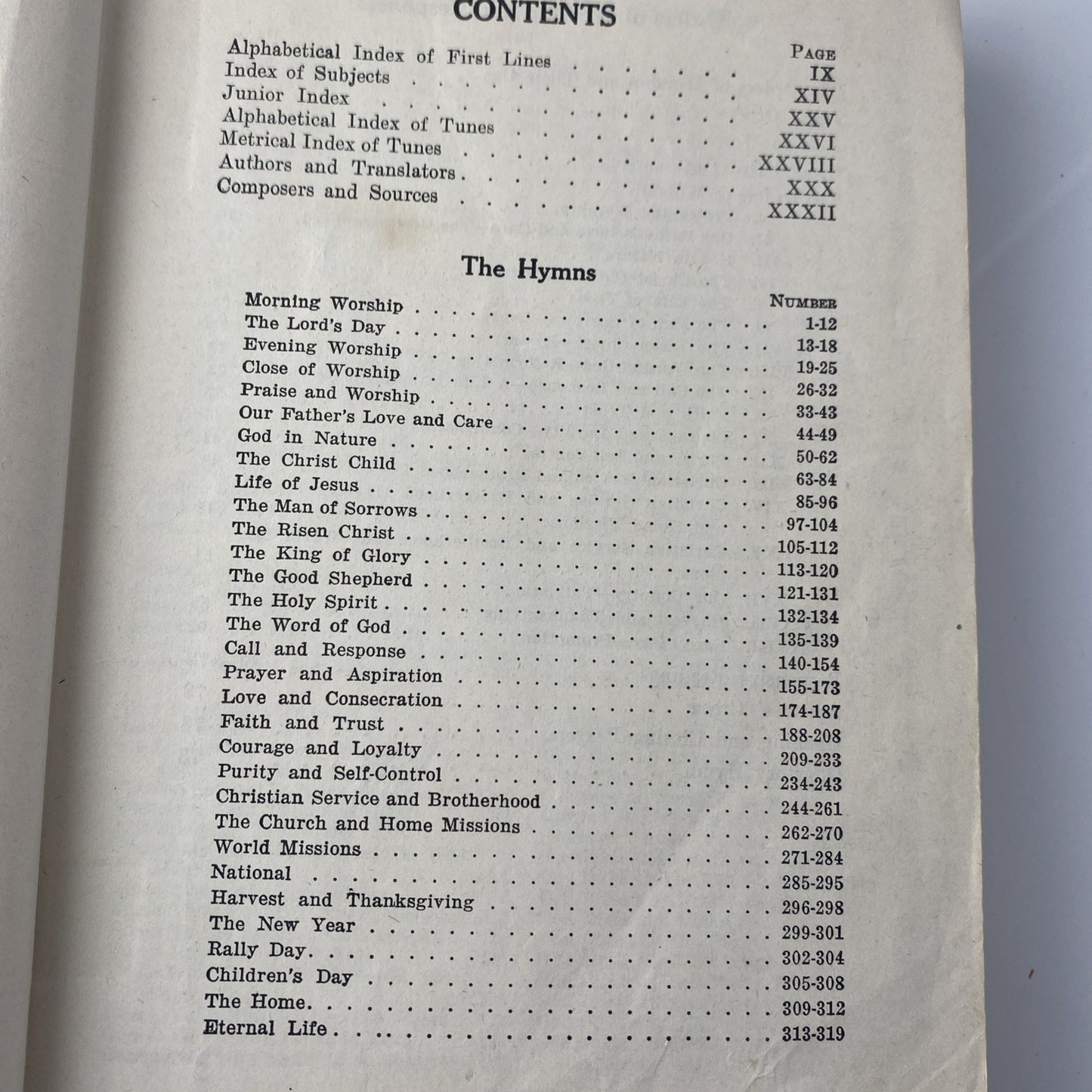 St Louis 1952 Elmhurst Hymnal and Orders of Worship for the Sunday School Songs