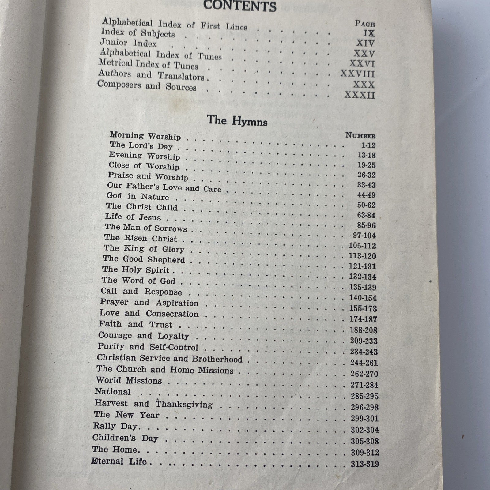 St Louis 1952 Elmhurst Hymnal and Orders of Worship for the Sunday School Songs