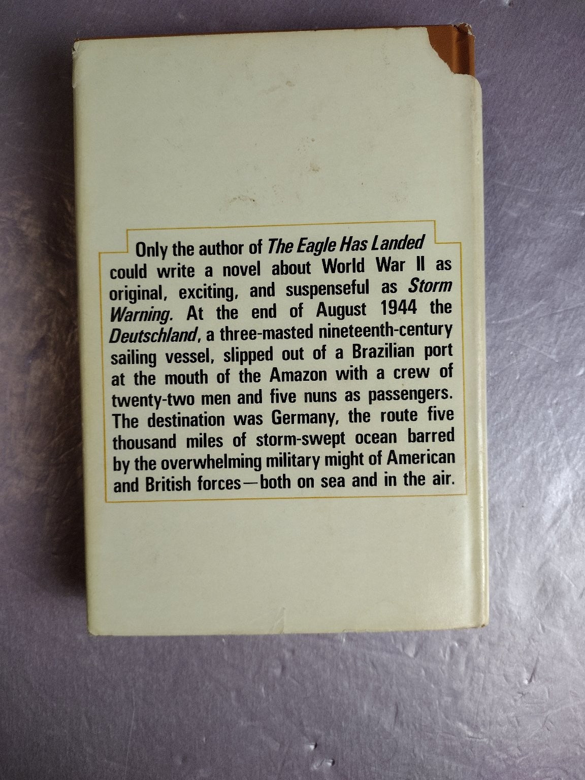 Storm Warning Jack Higgins 1976 First Edition WWII Thriller Holt Rinehart