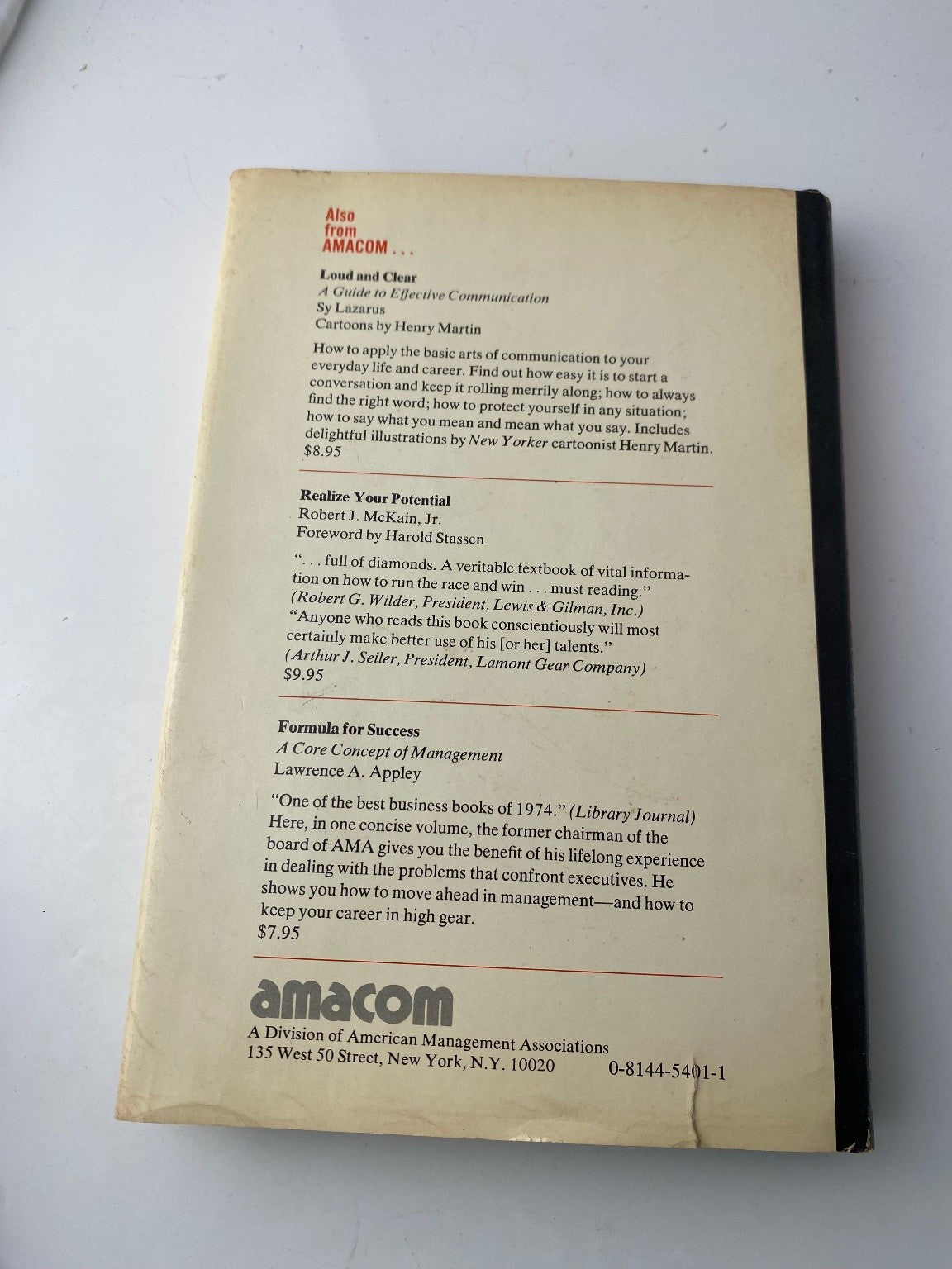 Transactional Analysis on The Job Charles Albano 1974 Revised Edition Amacom