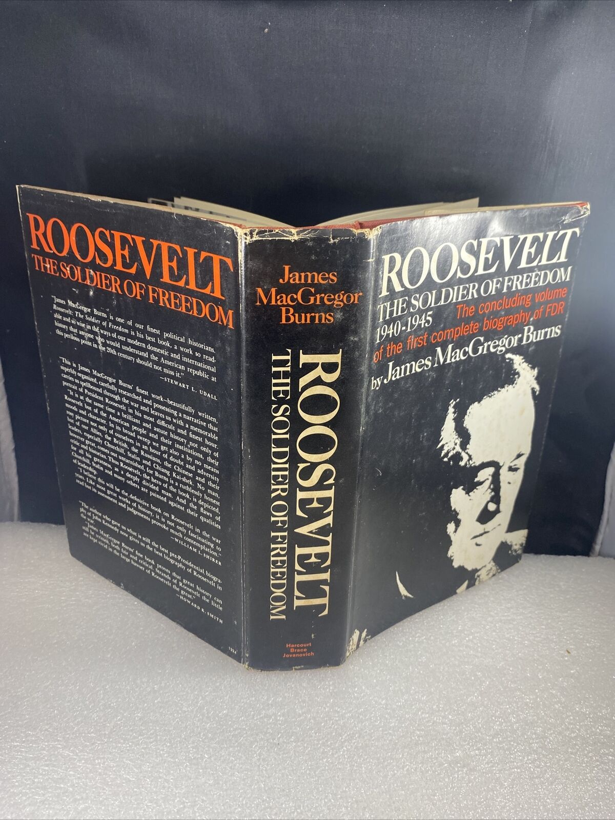 Roosevelt The Soldier of Freedom-James MacGregor Burns Vintage 80s Political His