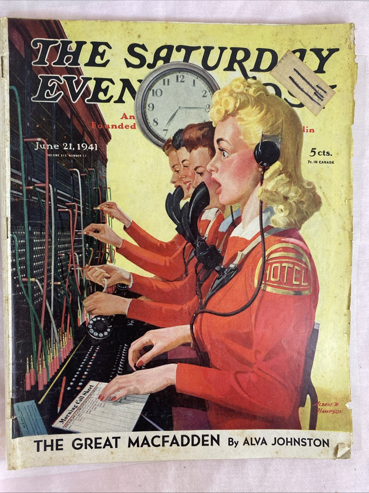 Saturday Evening Post / June 21 1941 / No Label / The Rise of Superman Inc.