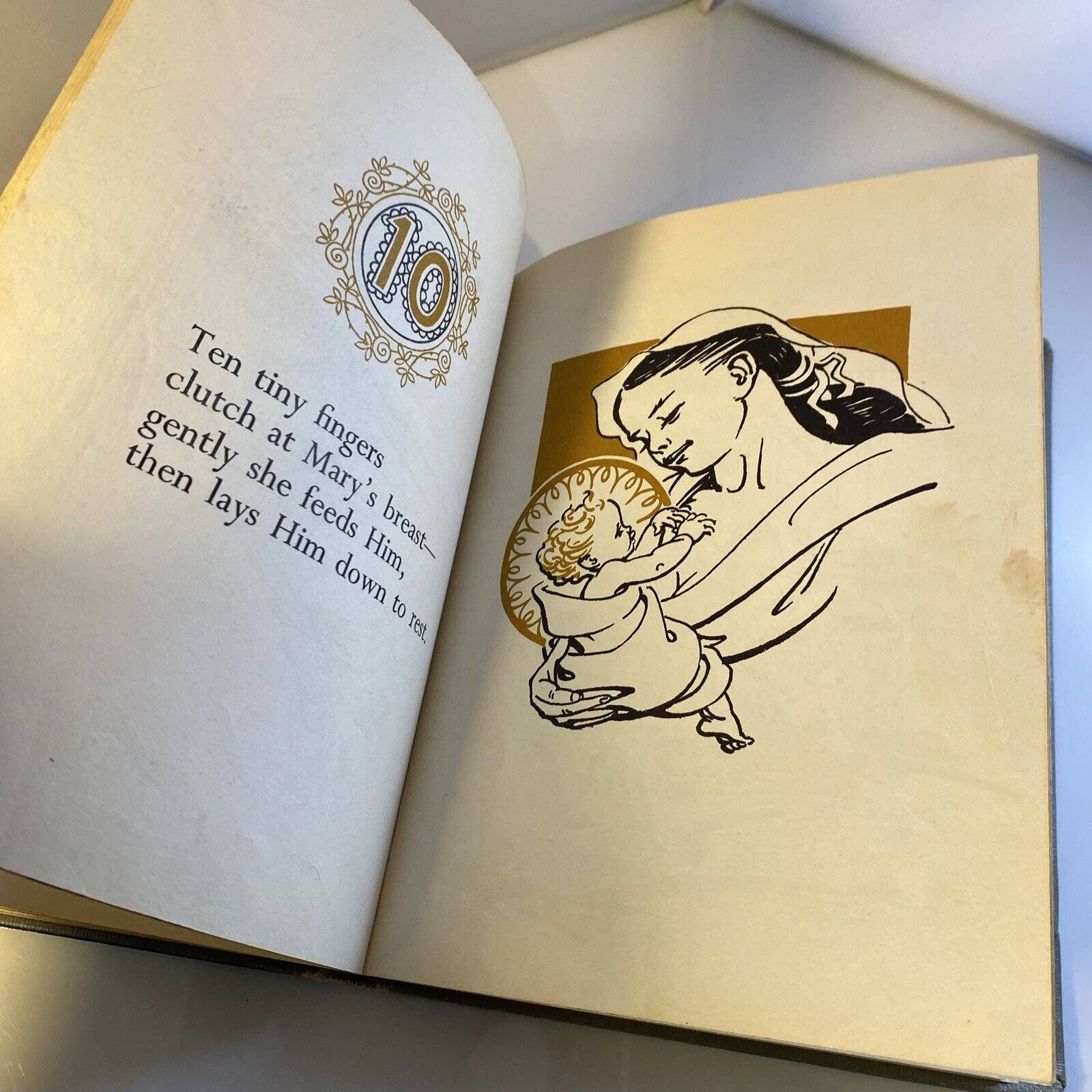 1956 One Little Baby by Joan Gale Thomas, Christmas Story, Vintage 50s Kids Book