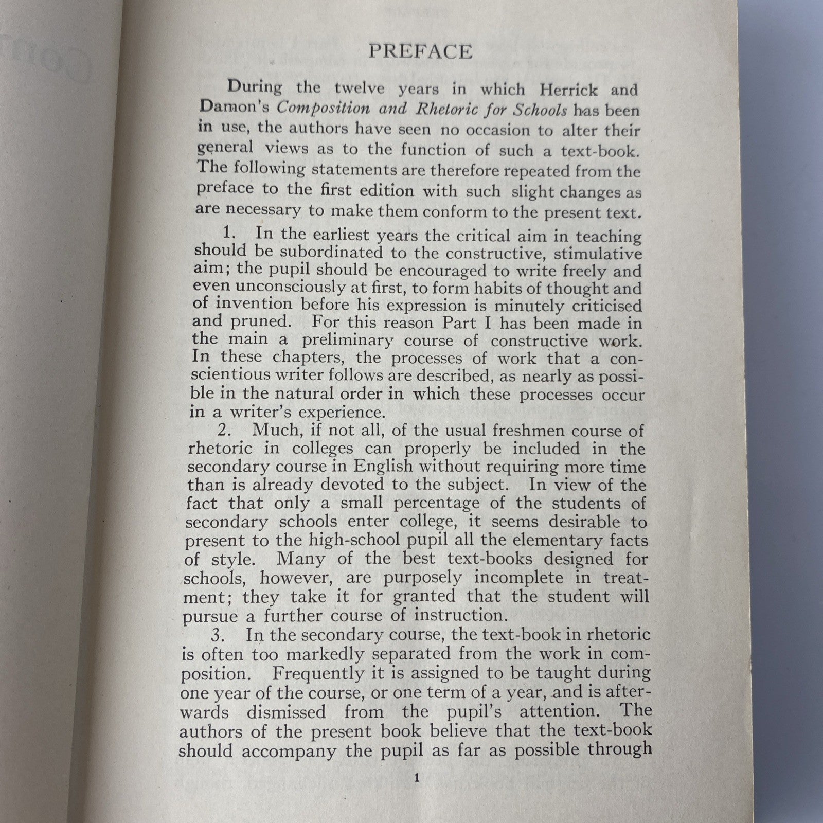 New Composition and Rhetoric Antique English Writing School Book 1911 Hardcover)
