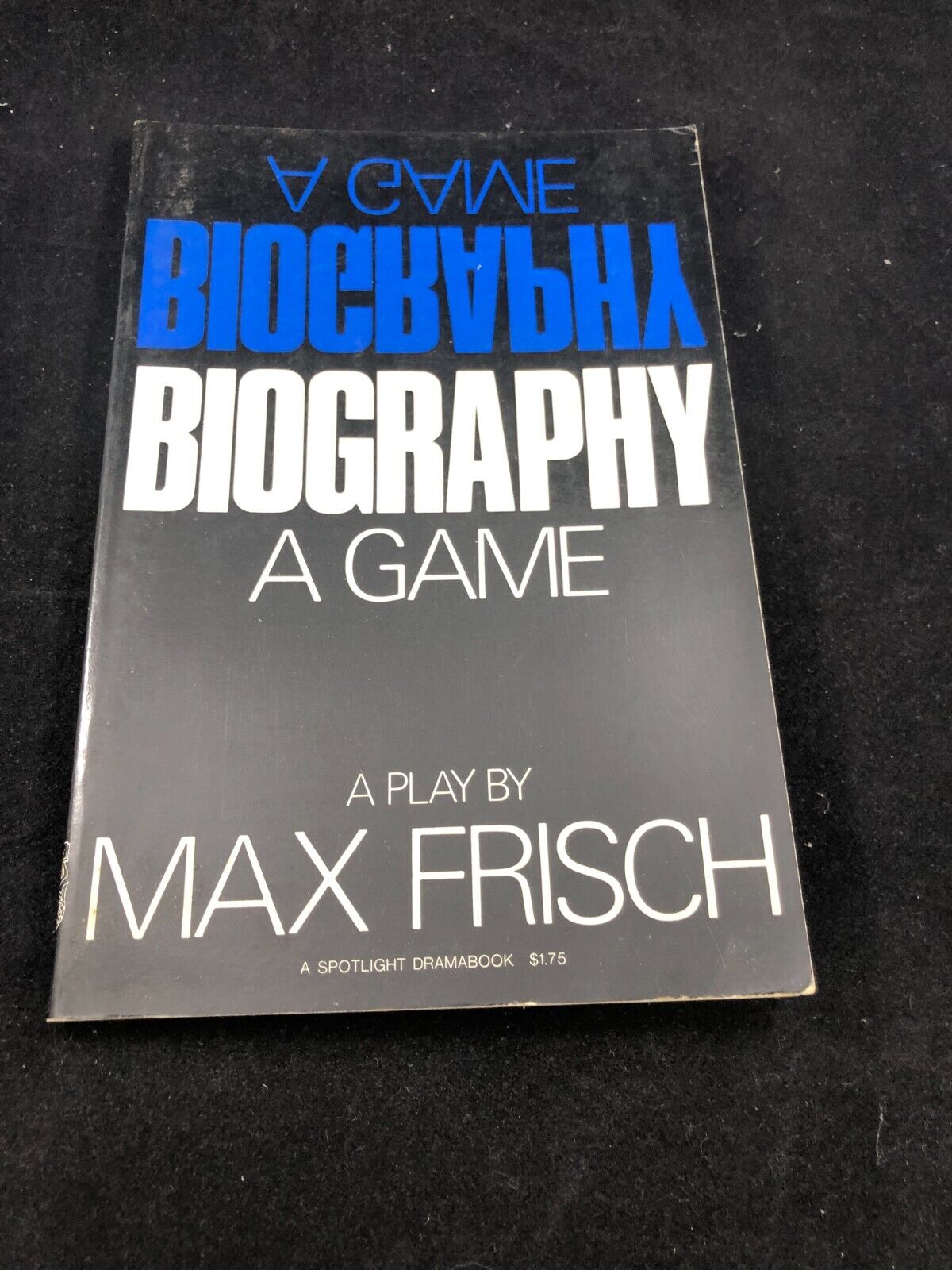 Biography A Game  Max Frisch. Good condition. First Edition