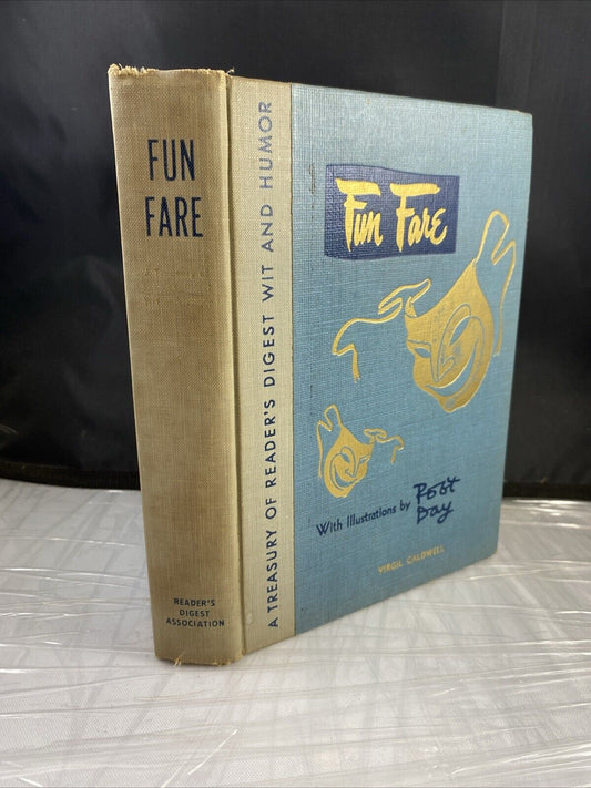 First Edition Fun Fare Book Readers Digest Humor Robert Day 1949 Literature VTG