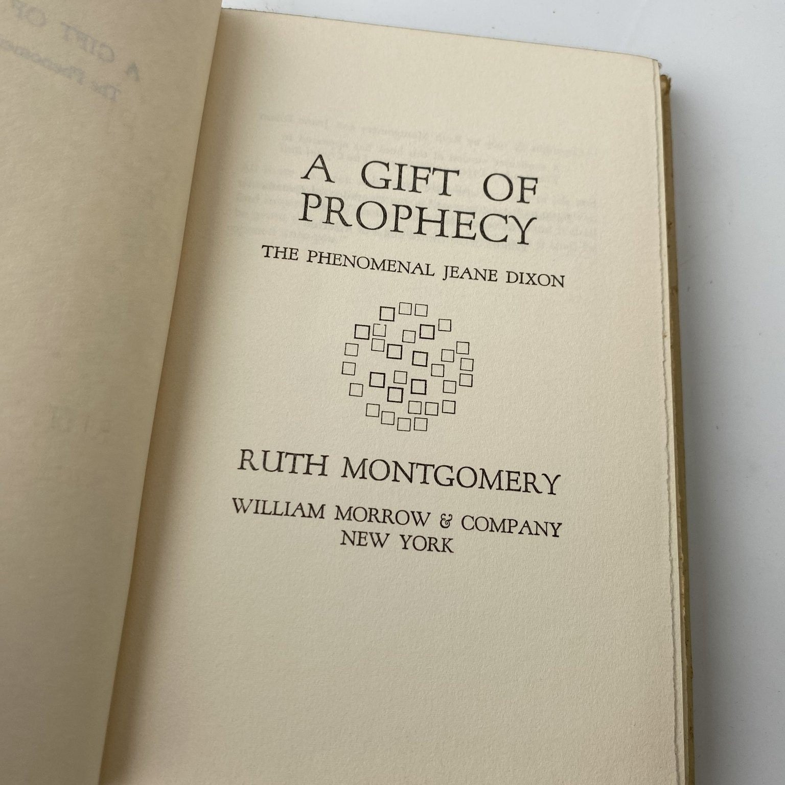 A Gift of Prophecy Ruth Montgomery 1965 First Edition Spiritualism WMC
