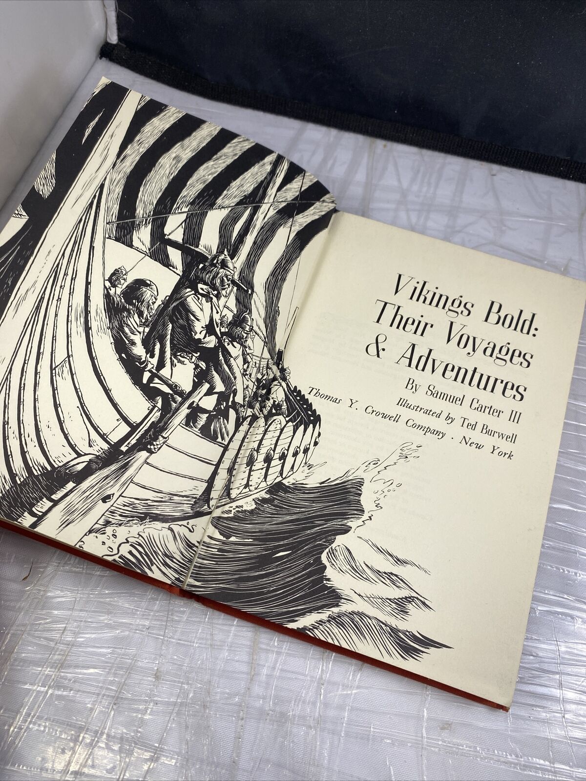 VIKINGS BOLD, THEIR VOYAGES & ADVENTURES. Samuel Carter III. 1972.  HCDJ. 1st.