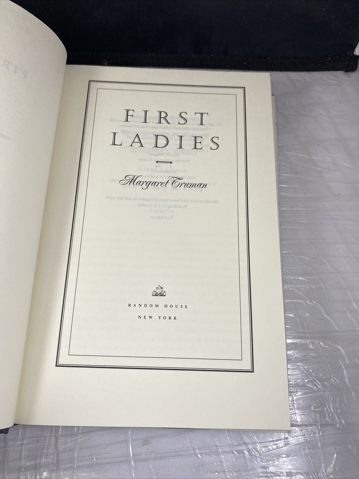 First Ladies an Intimate Portrait of White House Wives-HC 1st Ed-Margaret Truman