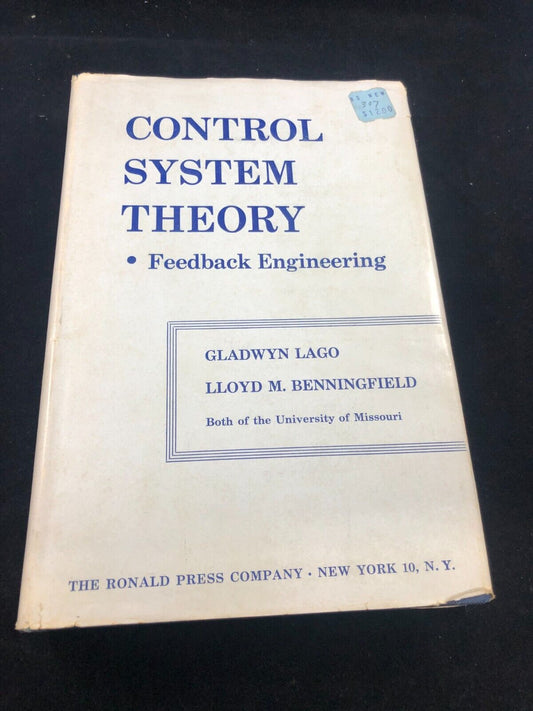 Modern Control System Theory and Design by Shinners, Stanley M. 1962 textbook