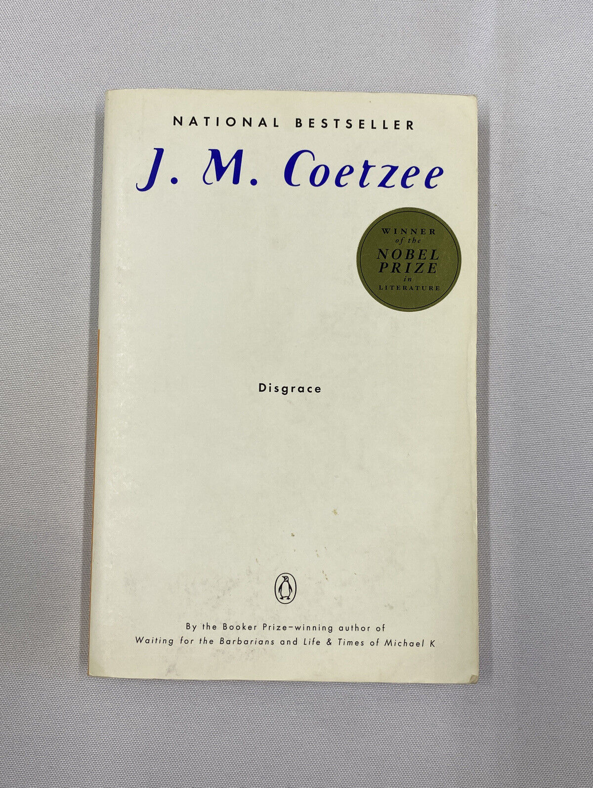 Disgrace : A Novel by J. M. Coetzee (2000, Trade Paperback)