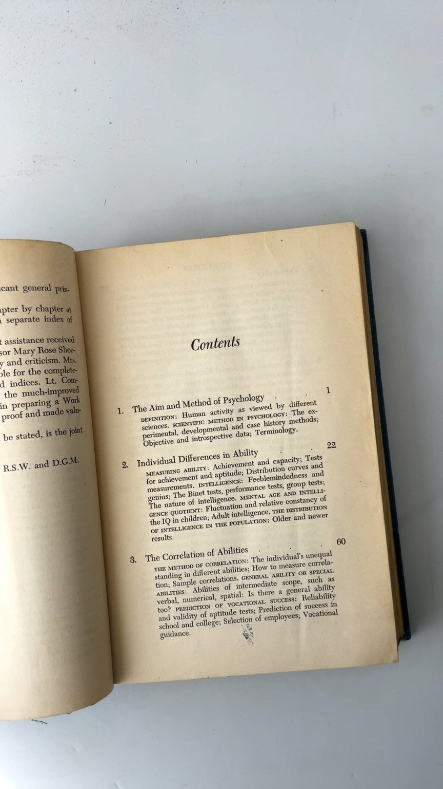 VINTAGE Psychology Robert S. Woodworth Donald G. Marquis 5th Edition 1952