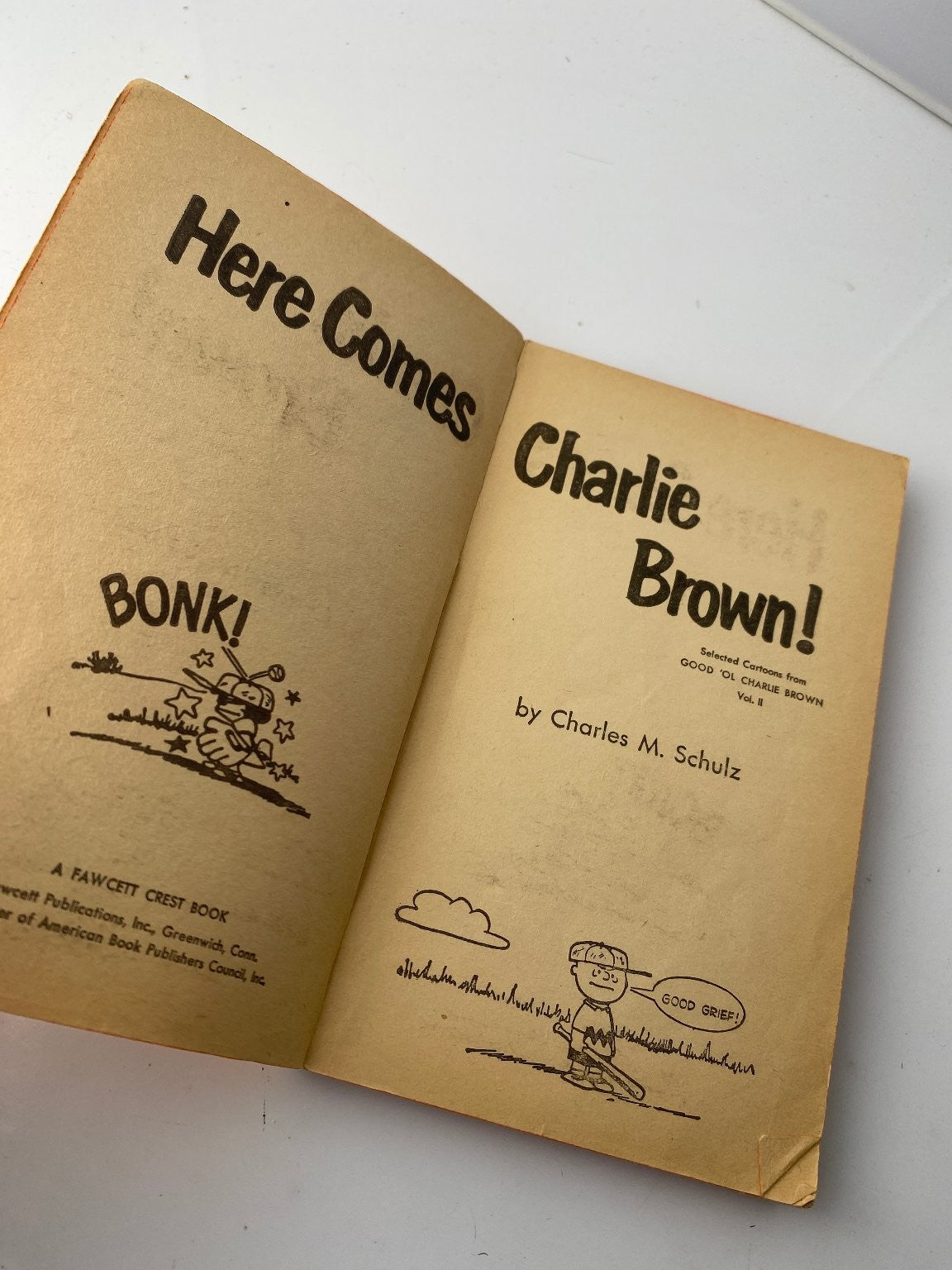 Here Comes Charlie Brown by Charles M. Schulz 1968 Illustrated Peanuts