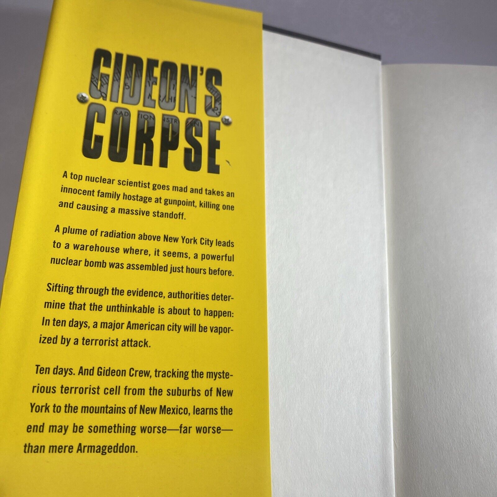 Gideon's Corpse, Child, Lincoln Book Club Edition Hardcover Mystery Novel