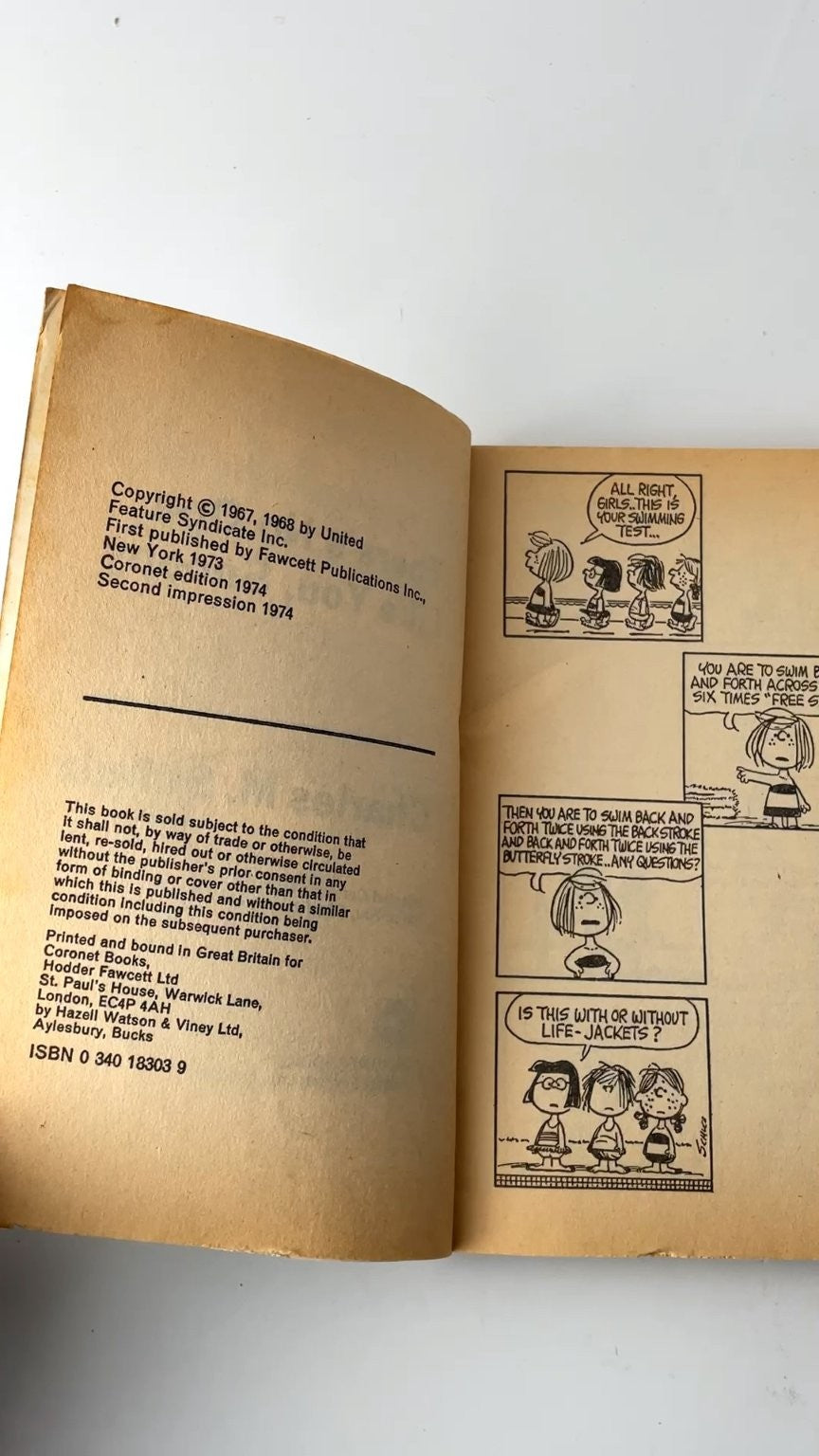 There's No One Like You Snoopy Charles M. Schulz 1974 Illustrated