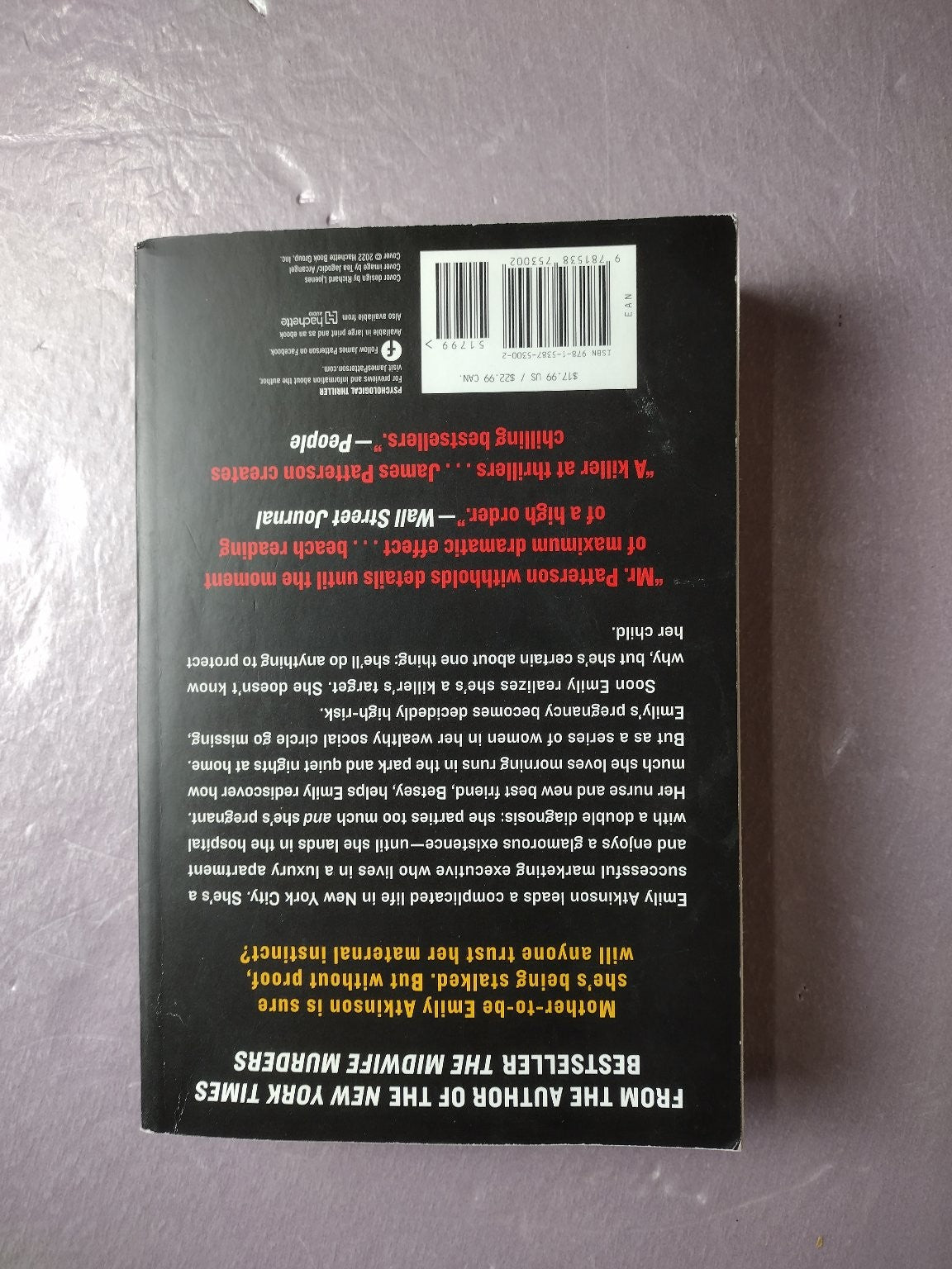 The Ninth Month James Patterson 2022 First Edition Thriller Grand Central