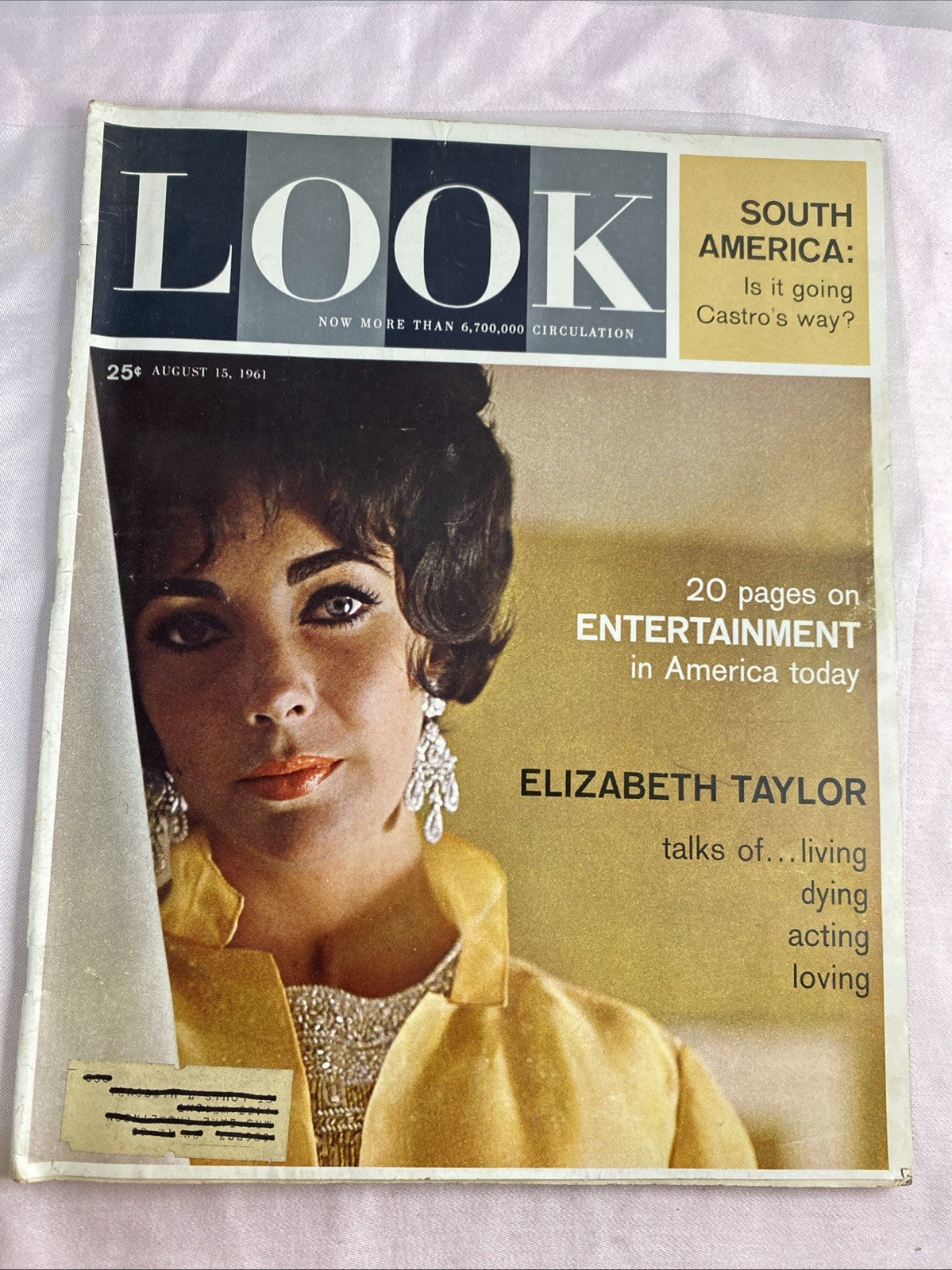 Look Magazine August 15 1961 Elizabeth Taylor