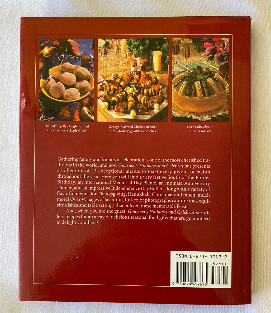 Gourmet's Holidays and Celebrations by Gourmet Magazine Editors (1992,...