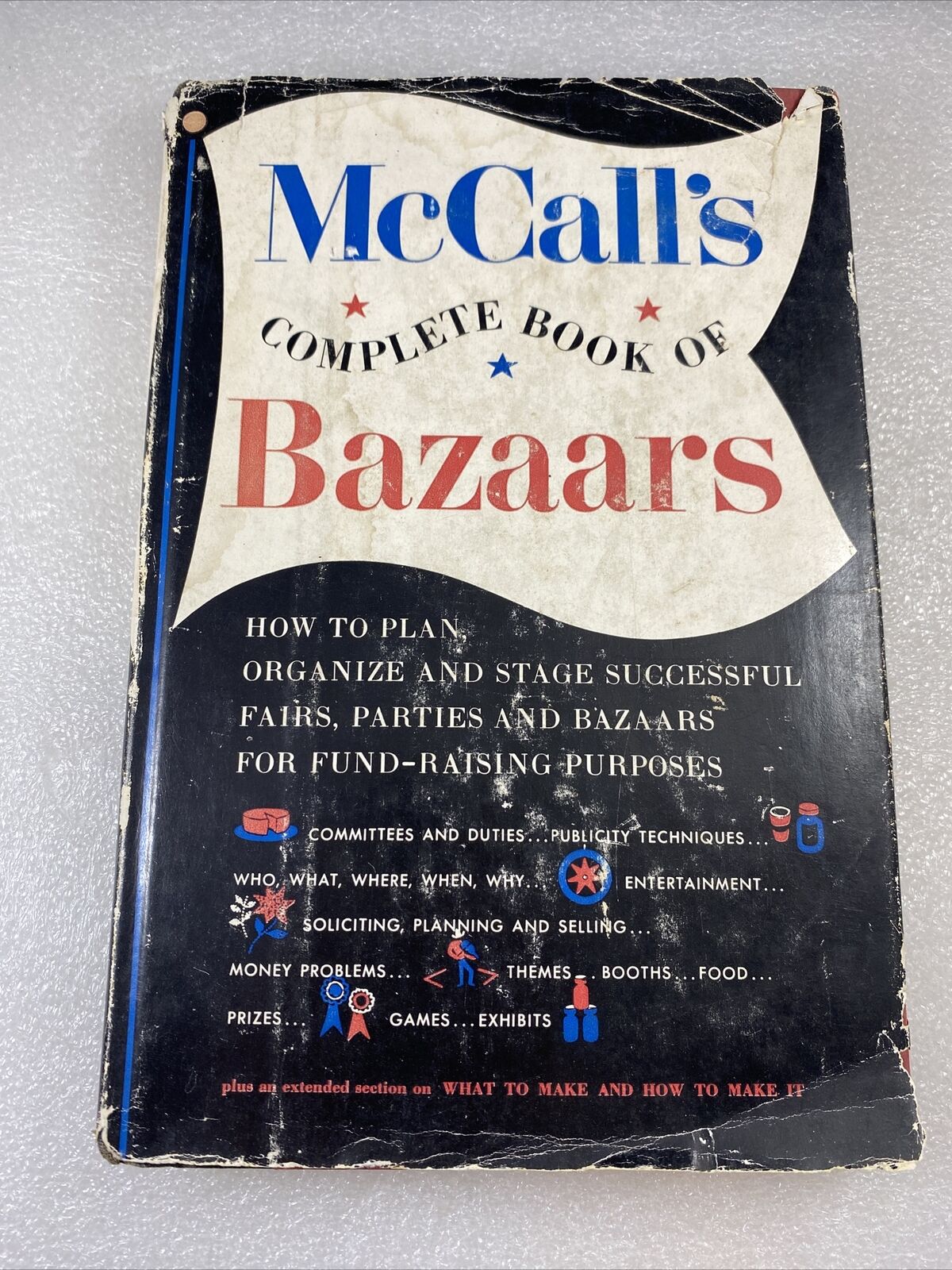 MCCALL’S Complete Book Of Bazaars Vintage 1950s Hardcover Market Trade Fair Book