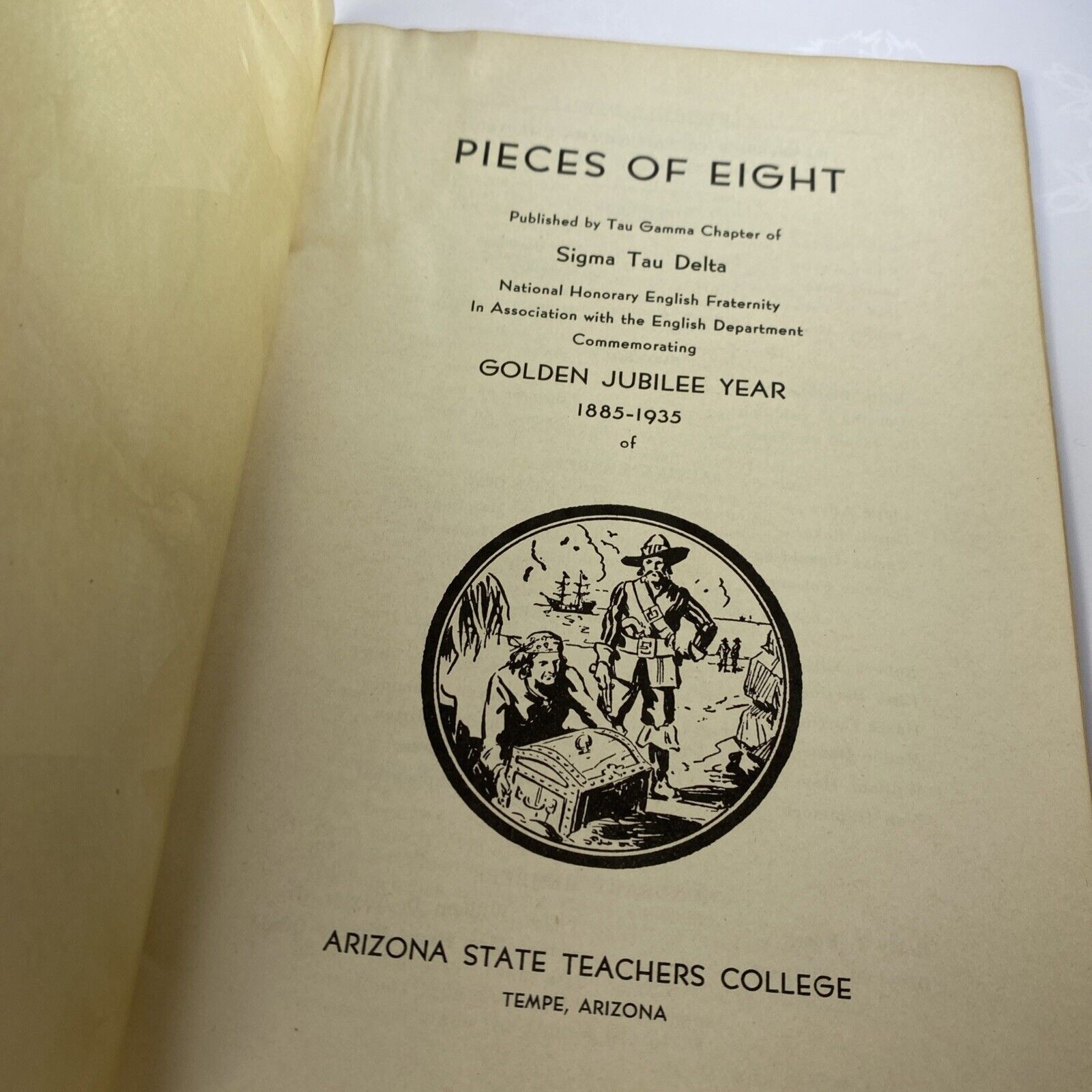 Pieces Of Eight Vintage Fraternity Arizona Teachers College Booklet Poetry
