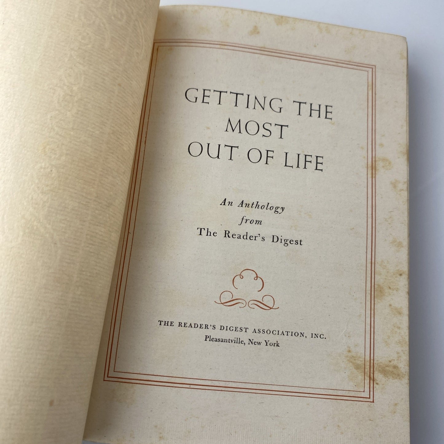 Getting the Most out of Life, Anthology Reader's Digest, 1946 Vintage Self Help