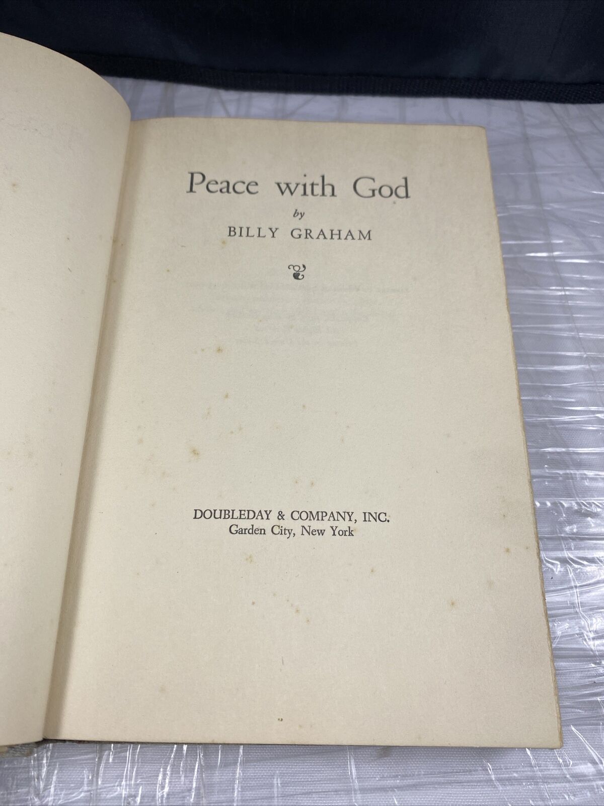 Billy Graham 1st Edition "Peace with God" DJ HC 1953 Western Springs Vintage