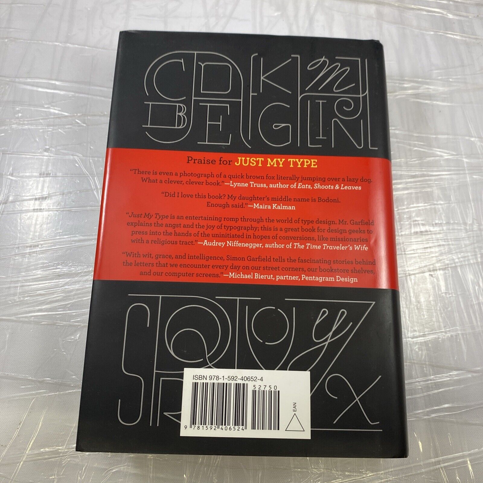Just My Type: A Book about Fonts by Garfield, Simon Hardcovery Typography Book