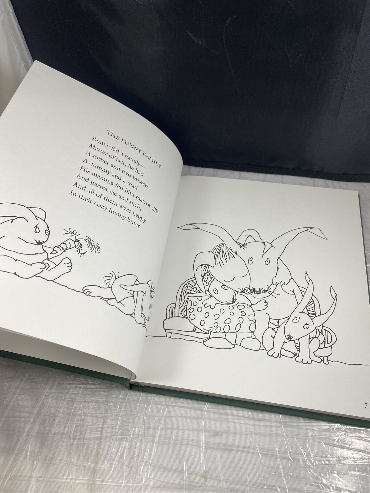 Runny Babbit Shel Silverstein Book Vintage Poem Drawing Picture Bunny Rabbit
