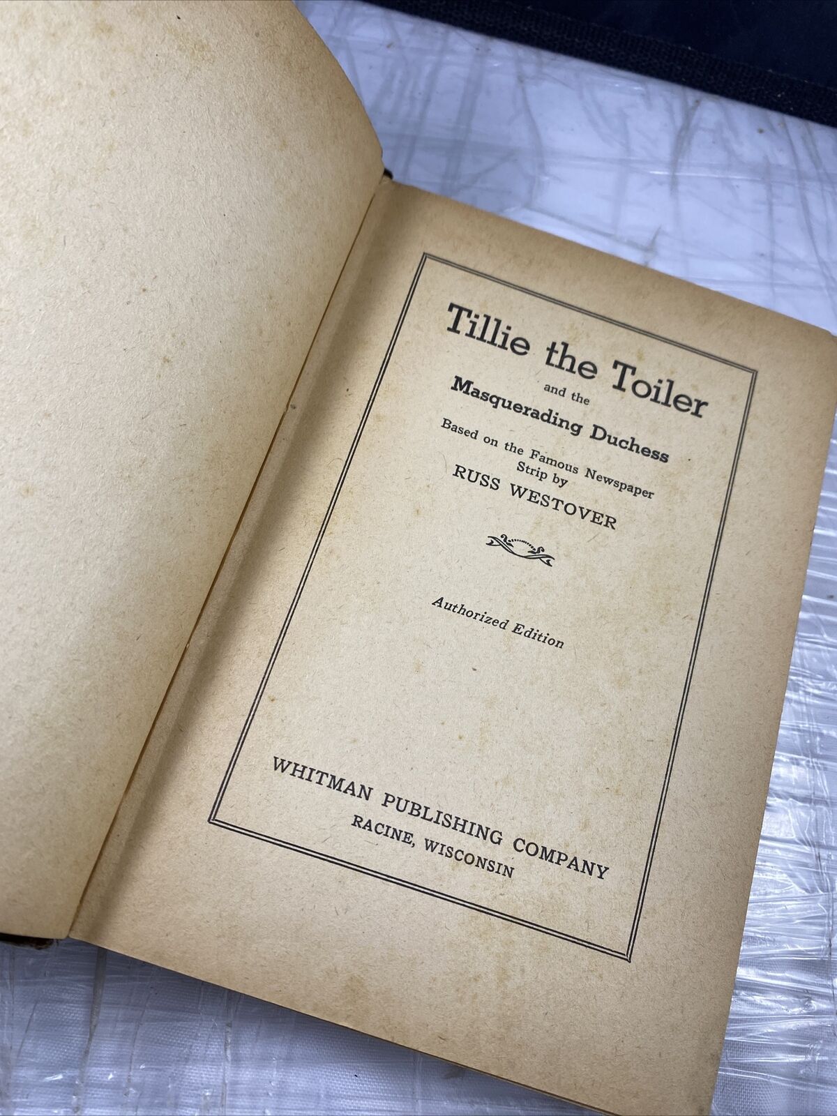 Tillie the Toiler and the Masquerading Duchess c1943 Acceptable Rare Freaky Book