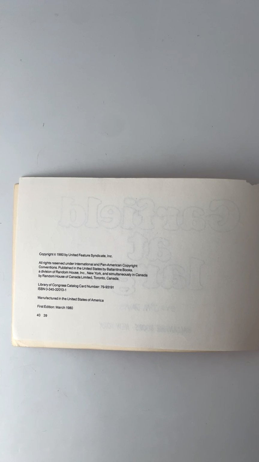 Garfield at Large by Jim Davis First Edition 1980 Illustrated