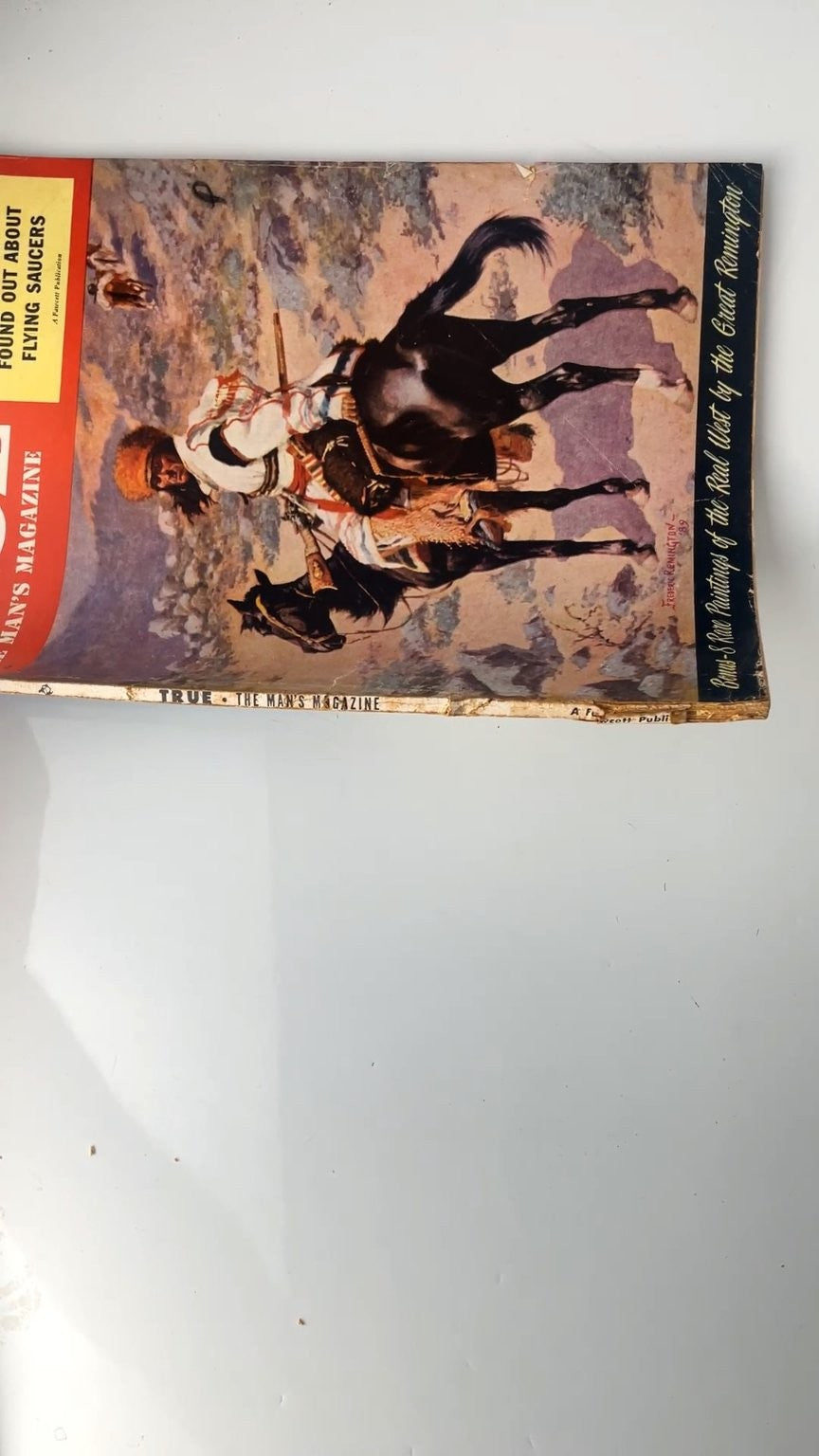 True The Man's Magazine May 1954 Illustrated Flying Saucers Remington