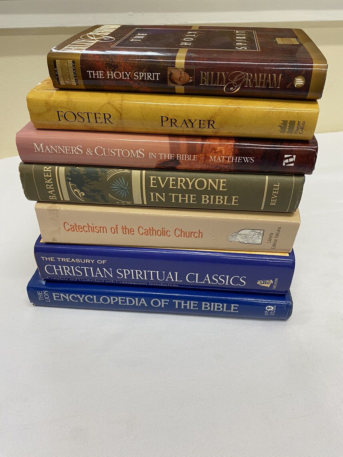 The Essential Billy Graham Library. Catechism Of The Catholic Church. book lot