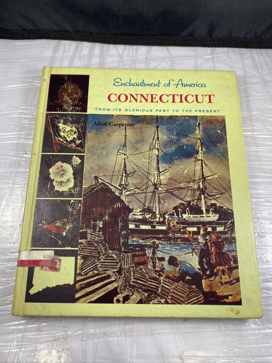 Vintage 60s Illustrated Enchantment Of America Connecticut History Geogra Rare