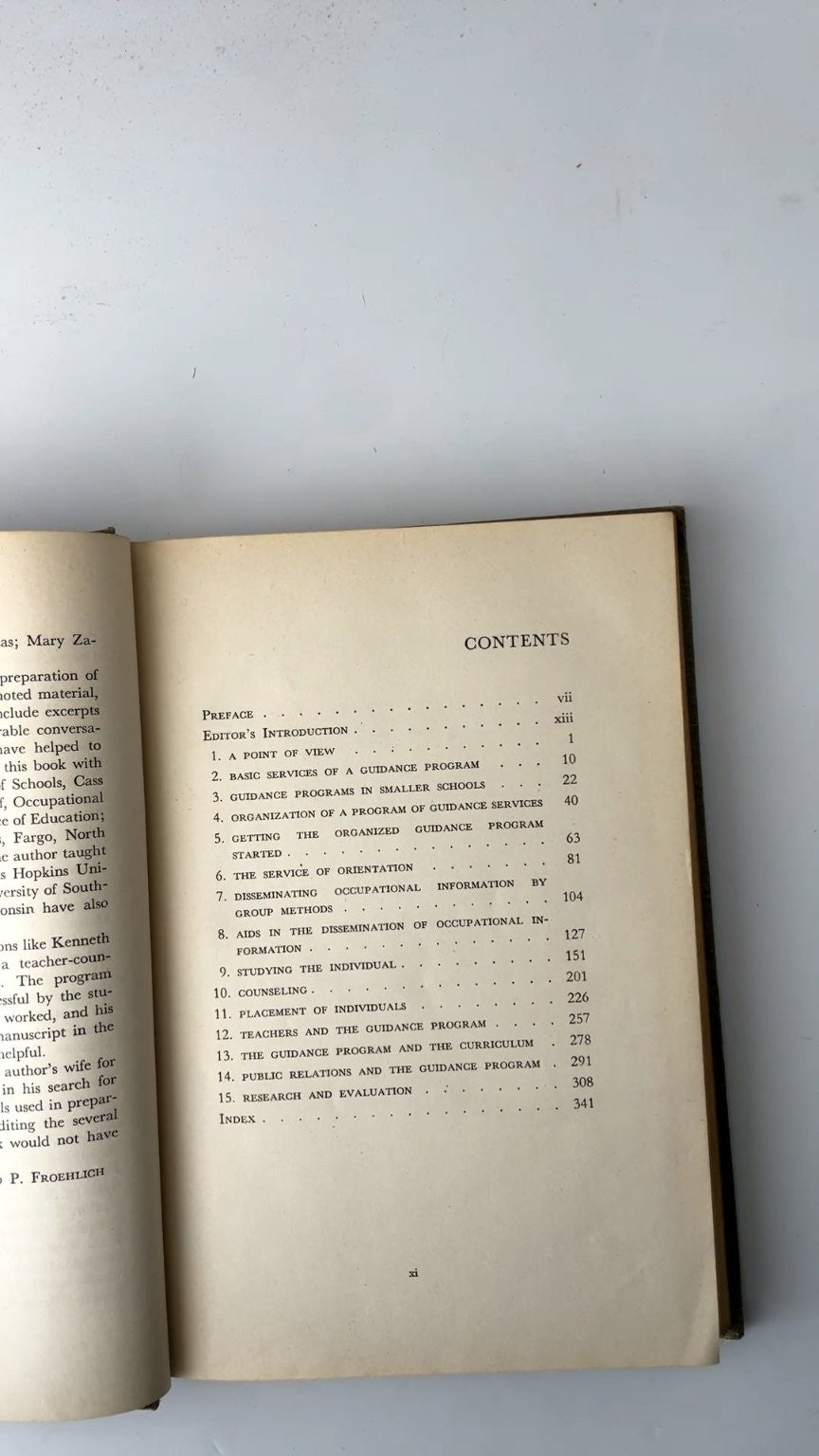 Guidance Services in Smaller Schools by Clifford P. Froehlich 1950 First Edition