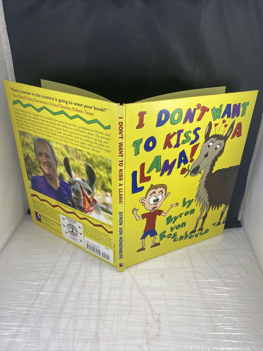 I Don't Want to Kiss a Llama (Signed & inscribed) Illustrated Kids Animal Book