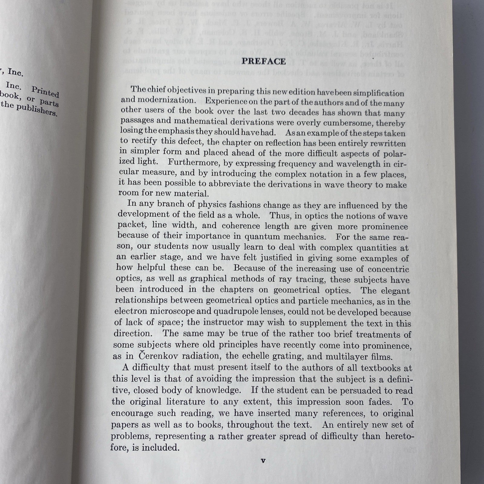 Vtg 1957 Fundamentals of Optics by Jenkins & White 3rd Edition Hardcover Used