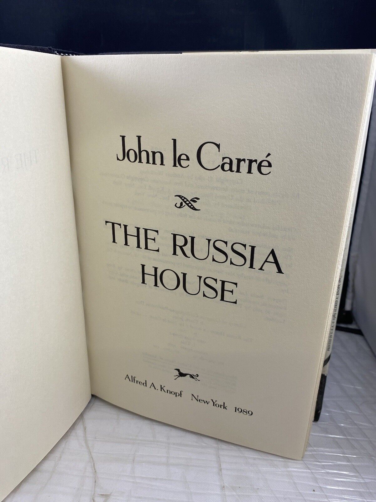 The Russia House Hardcover First Edition John Le Carre 1989