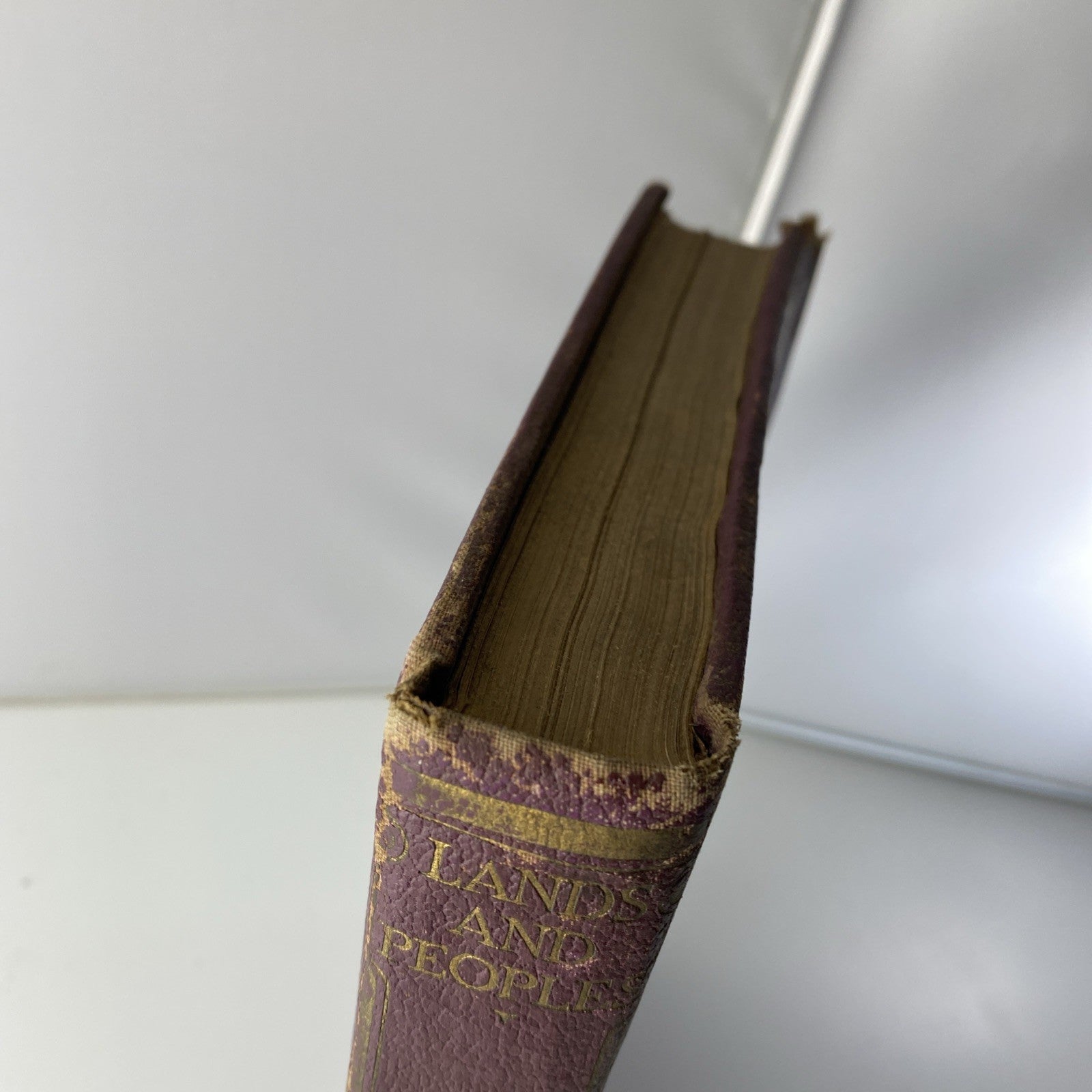 Lands And Peoples Vol 1 British Isle And West Europe Grolier Vintage 1963 Rough