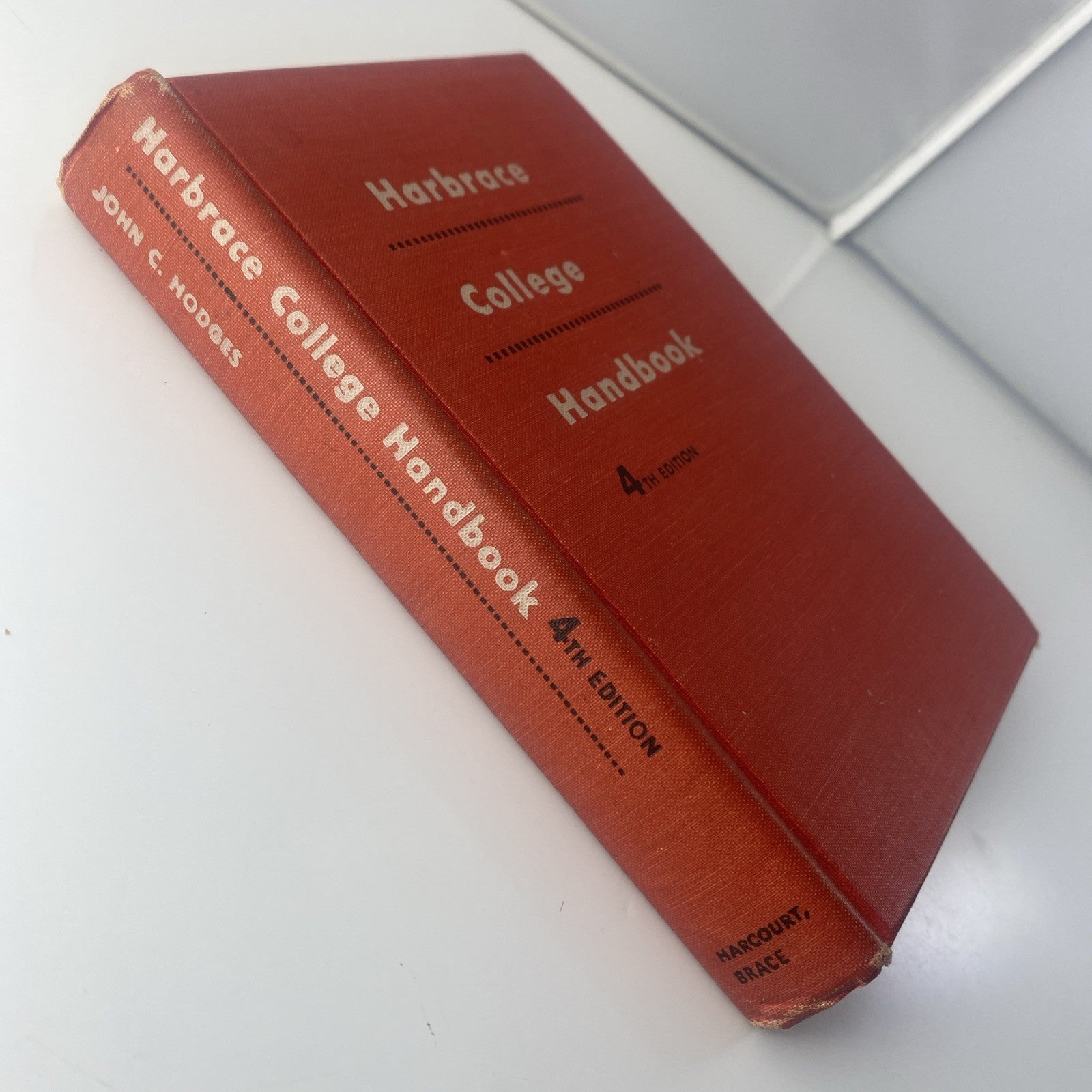 Harbrace College Handbook English 4th Edition 1956 HC Textbook John Hodges HC