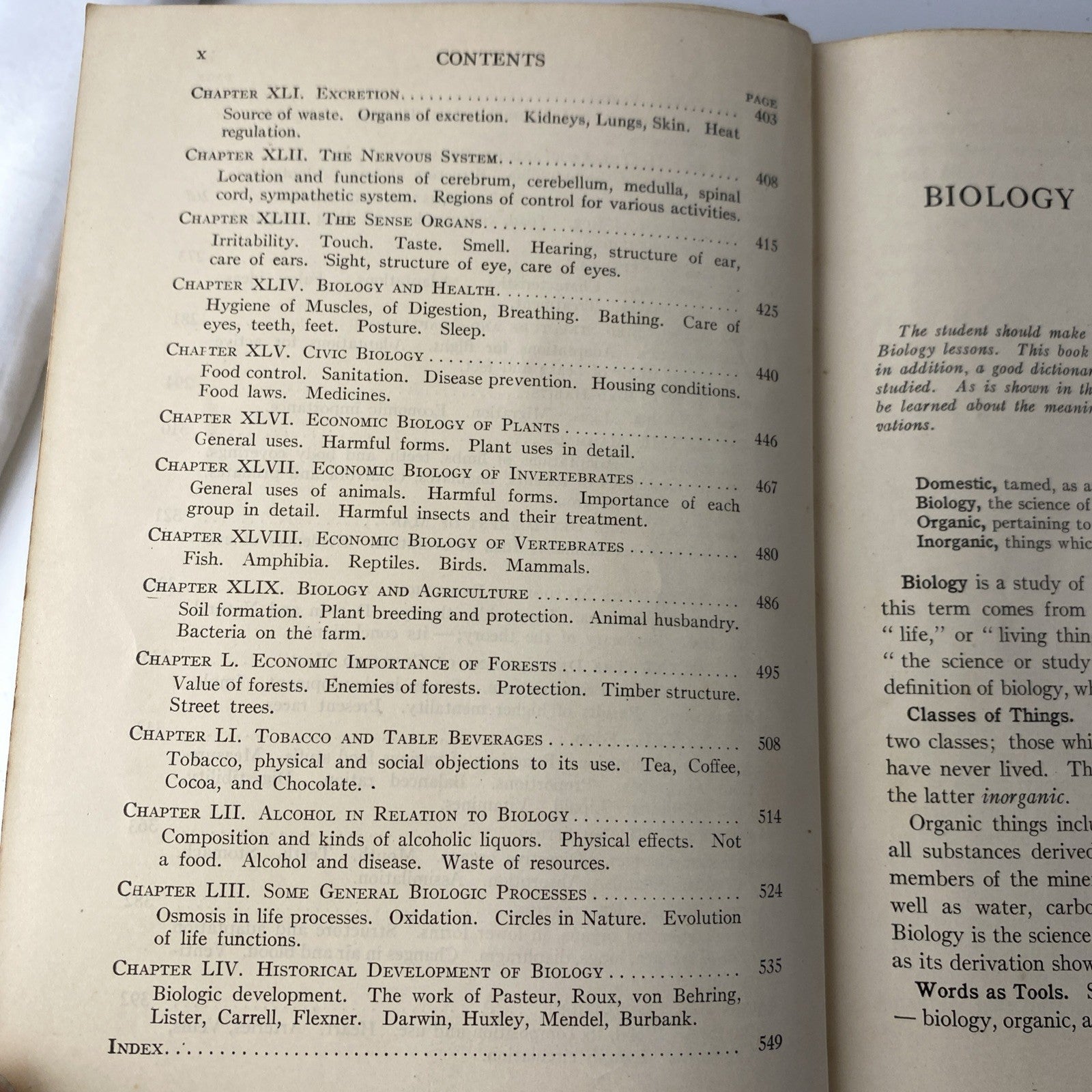 Biology For Beginners textbook by Truman J. Moon 1921 1924 antique vintage