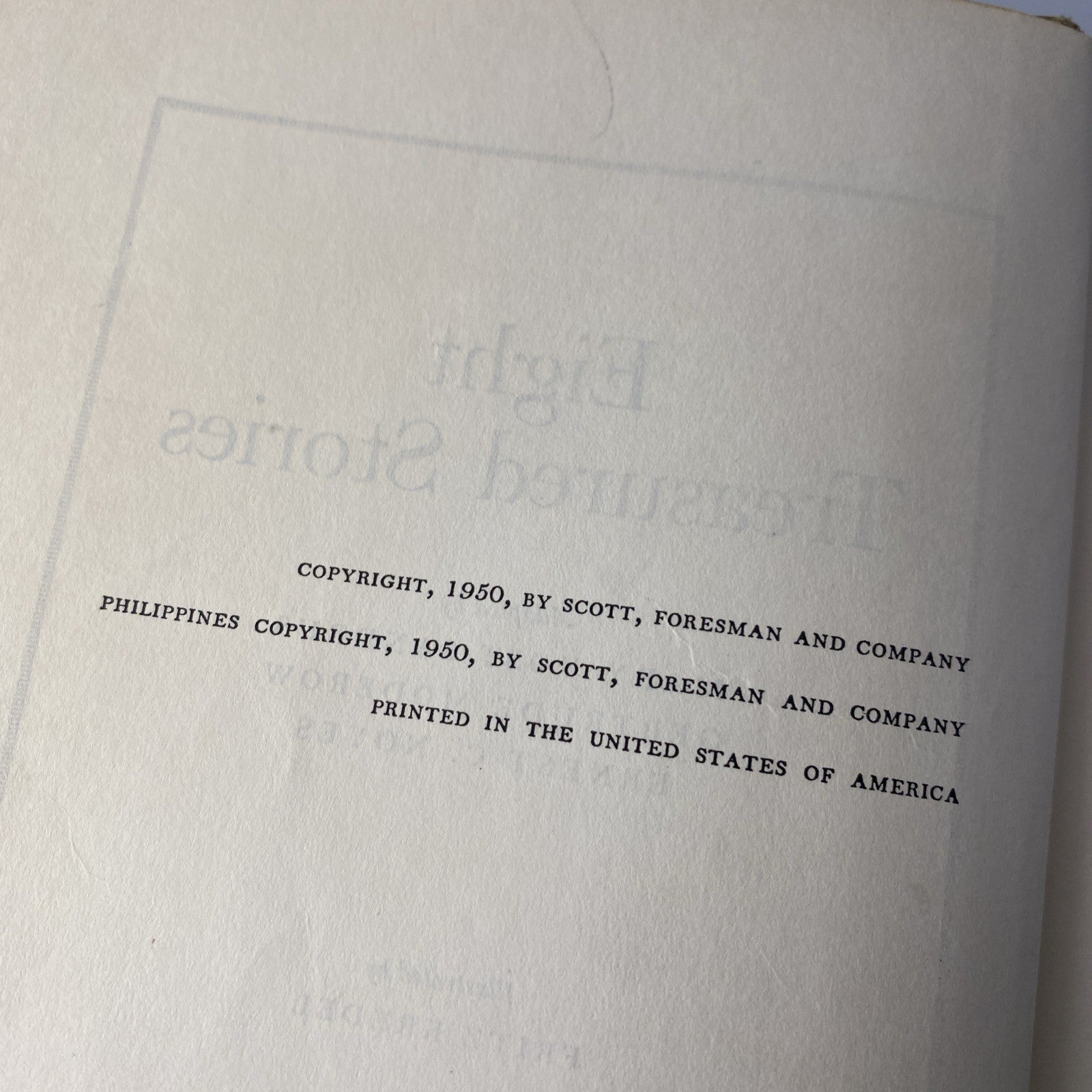 50s Literature Eight Treasured Stories Mary Yost Sandrus Hardcover, 1950 Ex-Lib