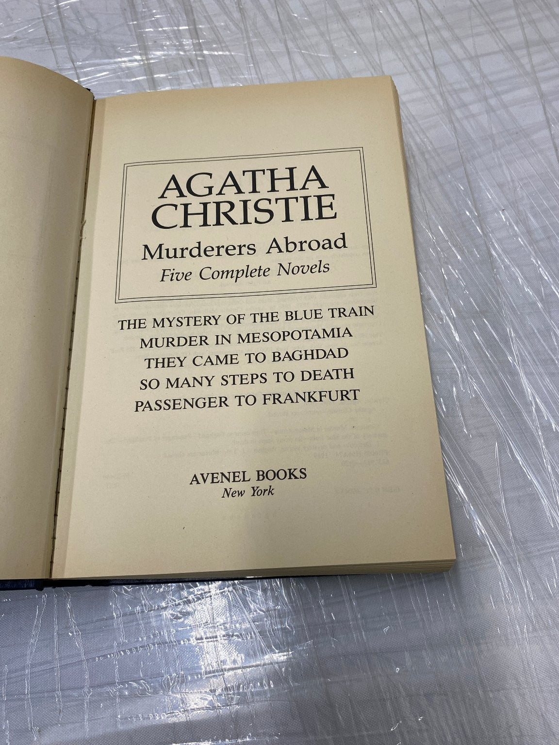 Murderers Abroad Agatha Christie 1989 Five Novels Avenel Books